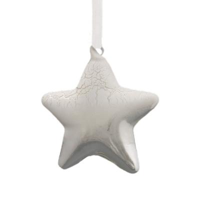 China Holiday decoration & Wholesale Gift YIBO Holiday Decoration Christmas Star Shaped Glass Baubles for sale