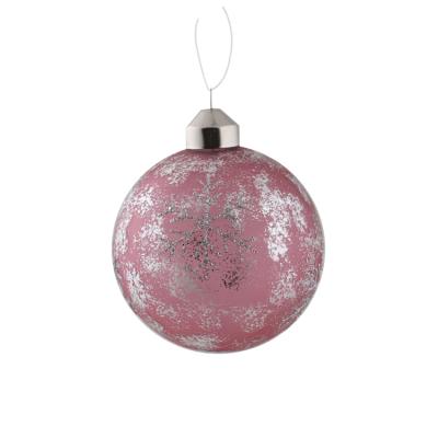 China 2021 Europe Factory Customized New Style Purple Christmas Decoration Glass Hanging Ornament Balls for sale