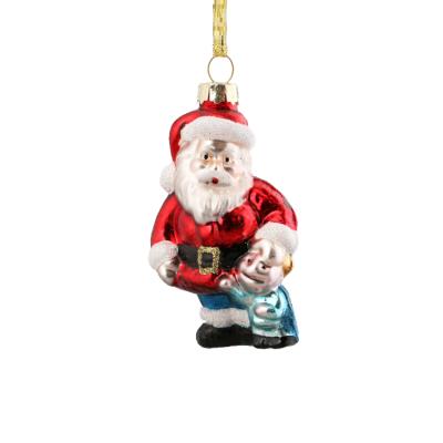 China China Mini Lovely Christmas Santa Claus As Christmas Tree Hanging Decoration for sale