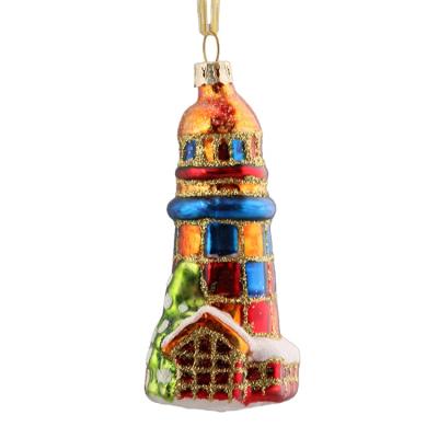 China Wholesale Chinese Good Quality Glass Christmas Decoration Europe Factory Decorative Pendant for sale