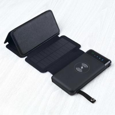 China New Product Foldable Wireless Solar Charger China Solar Power Bank Solar Power Banks Foldable Wireless Power Bank For All Phone for sale