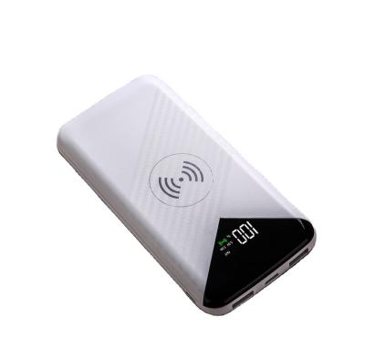 China Wholesale Wireless Charging Mobile Phone China Power Bank Led Dual Display Usb Portable Power Bank 10000 Mah Wireless Power Bank for sale