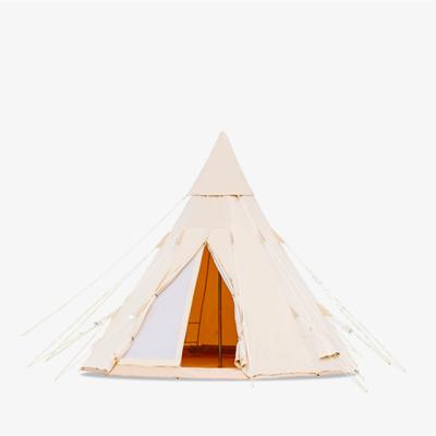 China Straight Tie Type 4 Season Ultralight Waterproof Aluminum Dome Anti-UV Outdoor Brown Wedding Party Teepee Indian Camping Tent for sale