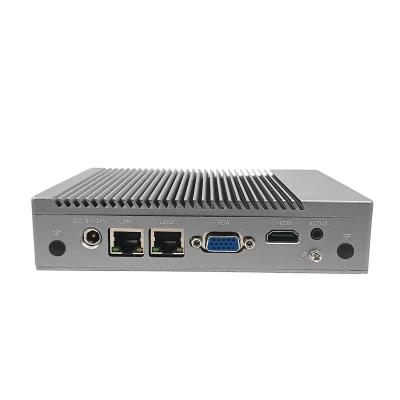 China Micro Computer Host Support 4K Dual Display Cheap Intel C-Eleron J1900 4Gb 64Gb Fanless Industrial Mini Pc Box for sale