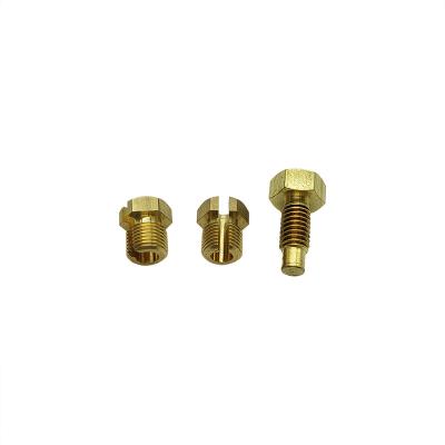 China Professional Machining Aluminum Brass Machining Hexagon Bolt Sensor / Widely Applied Services Bolt Brass Copper Clad Bolt Connector for sale