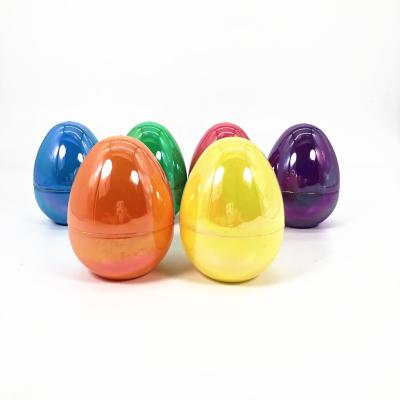 China Funny Educational Toy Electroplating color Easter Eggs Glowing 2.25 Inch Empty Surprise Eggs for Toys and Candy Easter Glow in the Dark Party Favors for sale