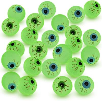 China Sports Toy Glow in The Dark Eye Bouncing Balls 1.25 Inch High Bounce Bouncy Balls for Kids Party Favors Funny toys for sale