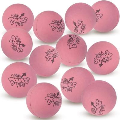 China Sports Toy 2.25 Inch Pink Rubber Balls for Kids Bouncing Balls with Extra High Bounce Birthday Party Favors Funny Toys for Boys and Girls for sale