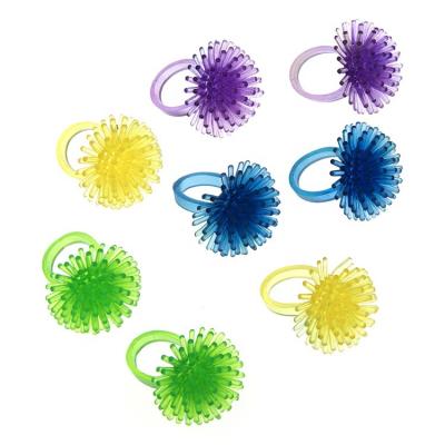 China Funny Educational Toy 1.2 Inch Spiky Hedge Rings Ball for Kids Soft Sensory Balls in Various Vibrant Colors, Calming Sensory Fidget Toys for Children for sale