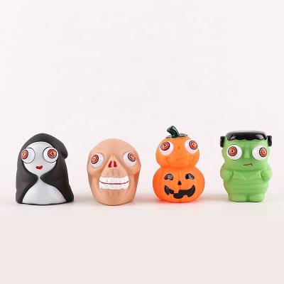 China Funny Educational Toy 9.3cm Halloween Zomibies With Pop Out Eyes Fun Squeeze Stress Relief Toys for Kids Fun Birthday Party Favors for Boys and Girls for sale