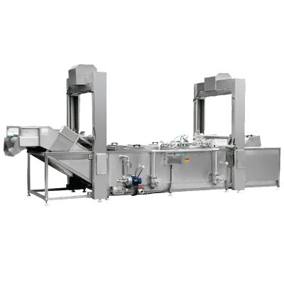 China Meatball Blanching Meatball Cooking Boiling and Blanching Line Blanching Machine for Chicken Wings, Beef Balls for sale