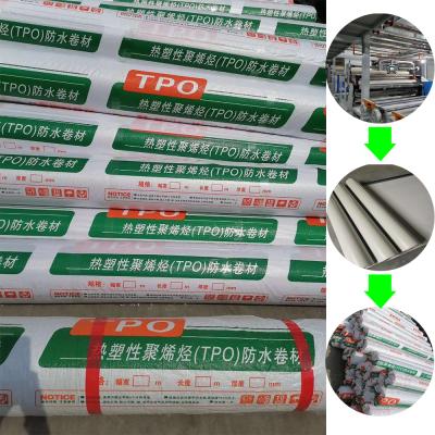 China Modern Tpo Materials Leak Repairing Waterproof Membrane Tpo Waterproof Membrane for sale