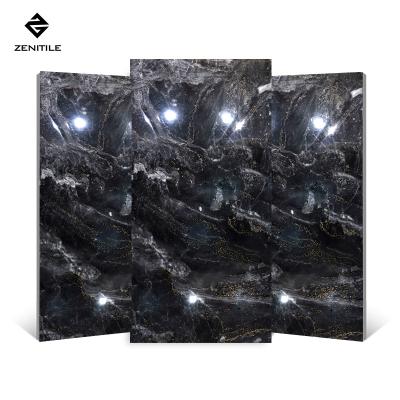 China Europe Fashion New Series Dark Non-slip Floor Tile Interior Decoration New High-end Glossy Natural Marble Tile for sale