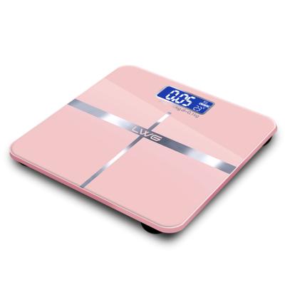 China WITH COVER Glass Platform Digital Body Weight Electronic Human Weight Scale for sale