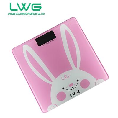 China Kitty Pink Automatic Cute Electronic Digital Body Weight Scale Automatic Adjustment And Power Bathroom Digital Weight Scales for sale