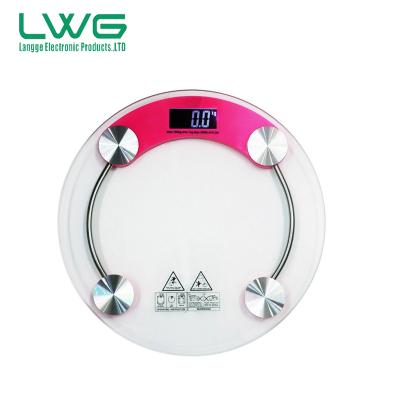 China Six Months 180kg Digital Bathroom Glass Smart Personal Body Weight Scales for sale