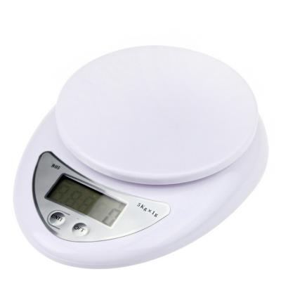 China With Scale Tray Commercial 5kg Household Weighing Food Weight Kitchen Limited Scale Gift Digital Scale for sale