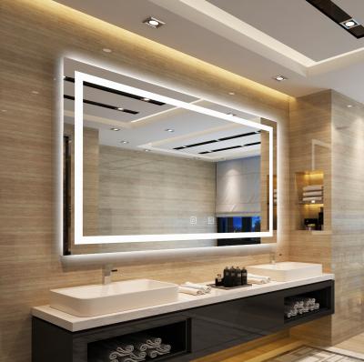 China Modern Wall Infinity Light Bright Smart Led Bathroom Mirror for sale