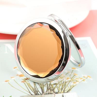 China Double Sided Portable Vanity Makeup Pocket Foldable Mirror for sale