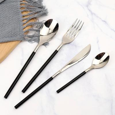 China Stocked 4 Pcs Luxury Gold Plated Cutlery Set Bulk Gold Flatware for sale