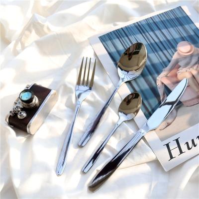 China Sustainable Factory Price Stainless Steel Travel Cutlery With Gift Box for sale