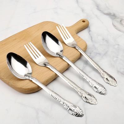 China 2019 Portable New Product Stainless Steel Knife Fork Spoon Camping Portable Cutlery Set for sale