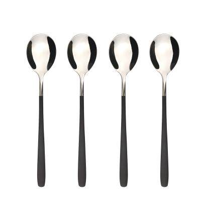 China Long Handle Coffee Stainless Steel Korea Spoon Multicolor Cheap Luxury Sustainable for sale