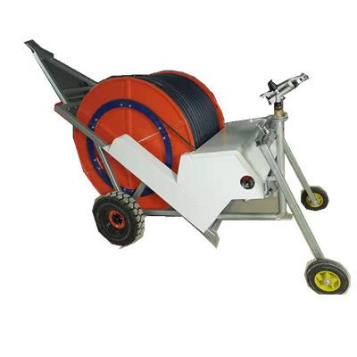 China Farms hose reel suction irrigation machine with pump suitable for small venues such as football field nurseries for sale