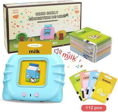 China Develop children's intelligence and language abilities Custom Language Bilingual 112 pcs sound at early education talking English Electronic Interactive Children Card Device for sale