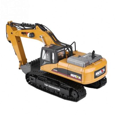 China RC Model 1/14 Scale 23 Trucks Huina 1580 V4 Full Metal 2.4GHz Exquisite RC Excavator Toy Truck Racing Gift Box For Over 15 Years for sale