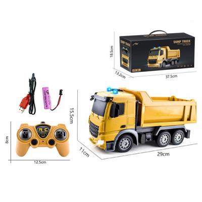 China High Quality Indoor RC Hobby Dump Truck 2.4g Radio Control Rc Dump Truck For Kids for sale