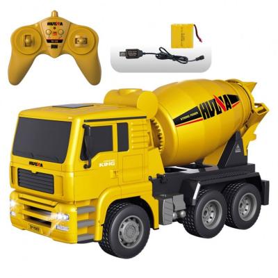 China RC Hobby Mixer Truck 1:18 Th 2.4G 6ch Rc New Construction Truck Concrete Rolling Car for sale