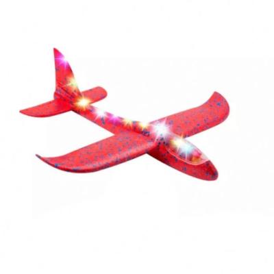 China RC Hobby Hand Plane 48cm LED Light Airplane Toy EPP Foam Kids Glider Amusement Flat Launch Toy For Outdoor Airplane for sale