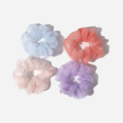 China E. Fashion Big Hair Bands Scrunchie Organza Elastic Hair Band Scrunchies Novelty Hair Accessories For Women for sale