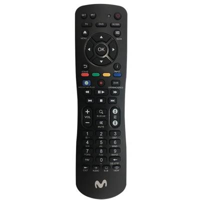 China Set-top box universal exterior movistar black original for STB TV 4 AUX. VISUALS IN 1 remote in South America market for sale