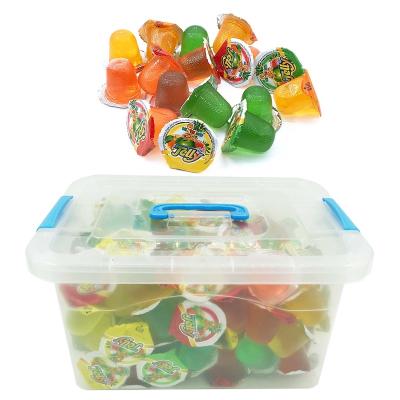 China Box Shape Container Natural Fruit Flavor Jelly Pudding Candy for sale