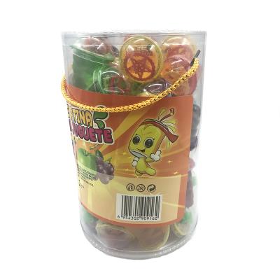 China Normal Swirl Sweet Mixed Flavor Crystal Jelly Pudding Candy Cup Fruit and Small Toys in PVC Jar with Trinket for sale