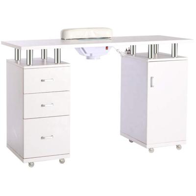 China Traditional Nails Bar Salon Furniture Nailtables Nail SaloonTables Nail Desk Manicure Table for sale