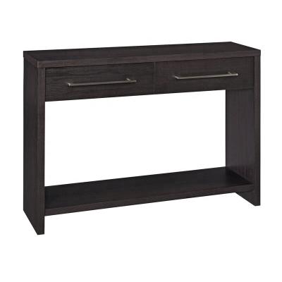 China (Other) mordern cheap slim wooden adjustable console table with two drawers for sale