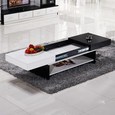 China Black Adjustable Coffee Table Living Room Sets Coffee Table White (Height) Coffee Table for sale