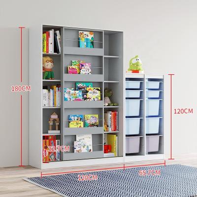 China Wooden Kindergarten Funiture of Toy Storage Shelf Modern Children's Shelf Children's Cabinet for Storage of Books and Toys for sale