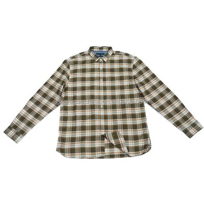 China Other Best Quality Factory Custom Plaid cotton long sleeve shirt casual Collar polo long sleeve shirt men for sale