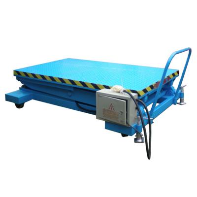 China Easy Operation China Custom Electric Hydraulic Mobile Lift Table Scissor Lift Table for sale