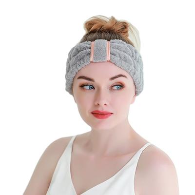 China Fashion Elastic Hair Head Band Spa Shower Face Washing Hairband Facial Headband for sale