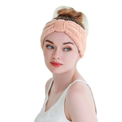 China Fashion Personalized Headband Skincare Facial Spa Girls Washing Face Head Band Elastic Band for sale