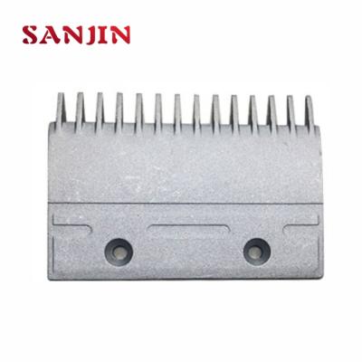 China Modern Aluminum Mitsubishi Escalator Parts Escalator Comb Plate Comb J651004B203 14 Teeth for sale