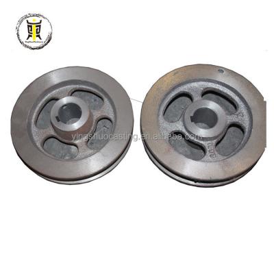 China Custom Agricultural Belt Pulley Wheels Small Iron Casting V Belt Pulley Wheel for sale