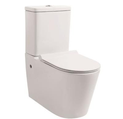 China Double-Flow Direct Sales Good Quality Ceramics Commode Cheap Two-piece Toilet for sale