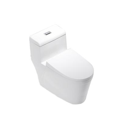 China Hot Selling Double-Flow Good Quality Cheap Ceramics Water Closet One-Piece Toilet With Nano Glaze for sale