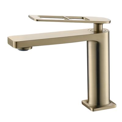 China Hot Sale Modern Brushed Gold Style Modern Sink Deck Mount Countertop Bathroom Kitchen Faucets for sale